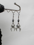 Earrings included With  Pewter And Gray Spider Parade Necklace
