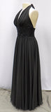 Flowing And Flared Black Maxi Long dress