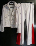 White Embellished Suit Jacket With Pants