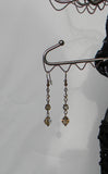 Earrings Included With Dainty Dangles Necklace In Bronze Shade And Brass