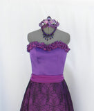 Halloween Purple And Pink Masquerade Dress