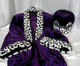 Men's King Robe And Crown Set In Amethyst Purple