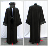 King Robe And Crown Costume Set In Black Print