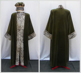 King Robe And Crown Costume Set In Green
