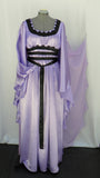 Lily Munster Cosplay Dress In Lavender Satin
