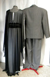 Lily Munster Couples Costume Set In Black & White Back View