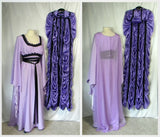 Lily Munster Dress With Cape Set In Purple