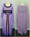 Lily Munster Lavender Satin Dress Size EXTRA LARGE