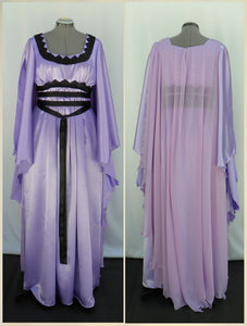 Lily Munster Cosplay Dresses In Lavender Satin