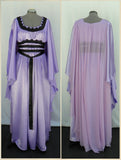 Lily Munster Lavender Satin Dress Size MEDIUM
