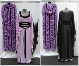 Lily Munster Pink Dress With Purple Cape Costume Set