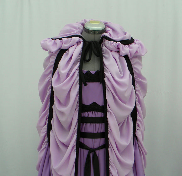Lily Munster Purple Dress With Pink Cape Set