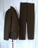 Men's Boxy Brown Jacket With Pants Outfit
