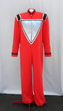 Men's Space Suit Costume In Red And Silver