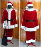 Santa Suit In Red And White Front And Back Views