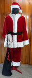 Red And White Santa Suit With Sack