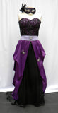 Spider Masquerade Bold Ballroom Glitz Purple Black And Silver Gown