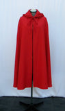 Women's Red Hooded Cape