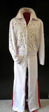 White Embellished Costume Suit Front View