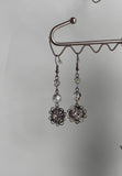 Earrings Included With Gunmetal In Crystal Satin And Floral Glory