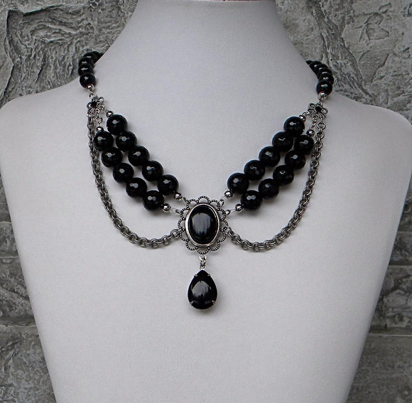 Black Onyx Elegance Necklace