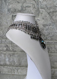 crystal choker necklace beadwork